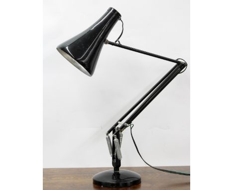 Vintage Herbert Terry &amp; Sons Ltd. anglepoise type desk lamp, black 