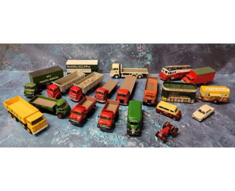 Base Toys &amp; Oxford 1:76 scale trackside die-cast vehicles including Lotus Cortina, British Railways Bedford van, Fordson 