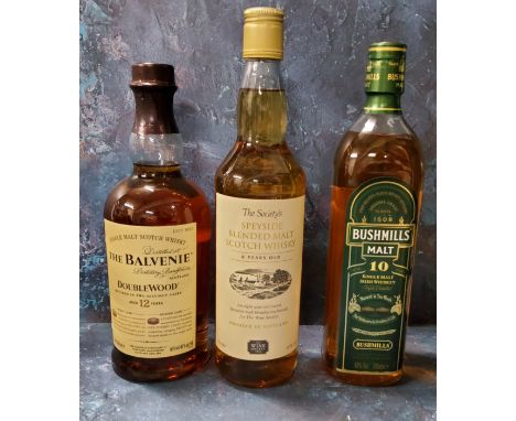 The Wine Society's Speyside Blended Malt Scotch Whisky, 8 Years Old, 40% vol. 70cl;&nbsp; &nbsp;The Balvenie Doublewood 12 Ye