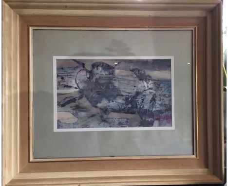 Doreen Lowe (20th century) Abstract Composition, signed, oil on paper, 21.5cm x 35cm 