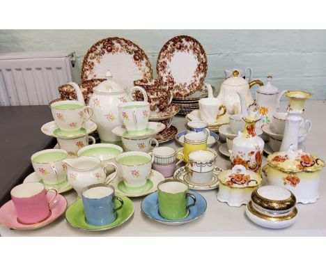 A Victorian tea service, c.1890;&nbsp; Bell China Coffee service;&nbsp; Paragon coffee cups;&nbsp; Dolls house coffee service