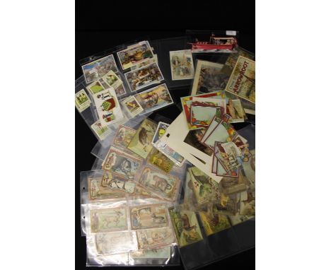 ADVERTISING - EUROPEAN CHOCOLATE - CARDS/INSERTS - WHISKY LABEL- A collection of chocolate inserts dating from 1910, lithogra