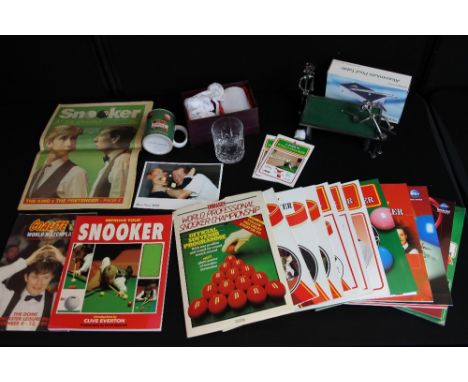 EMBASSY WORLD SNOOKER PROGRAMMES AND RELATED - a collection of Embassy World Professional Snooker Championship programmes to 