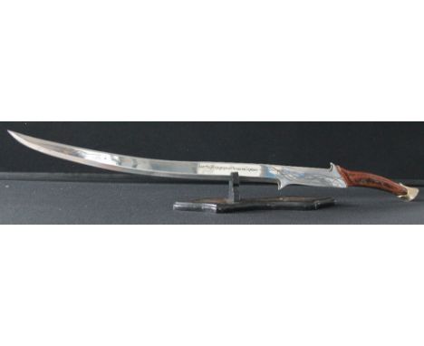 LORD OF THE RINGS - A United Cutlery replica model of Arwen's sword Hadhafang with display stand. Both sword and display stan
