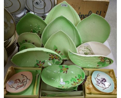 Carltonware Australian design leaf dishes, some boxed 