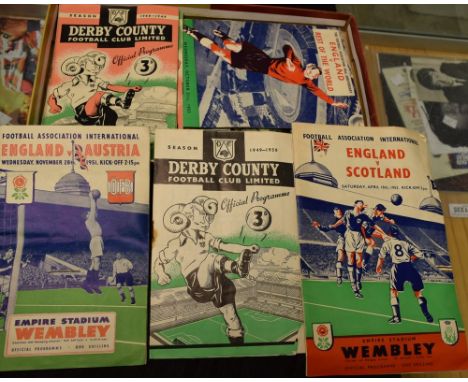 Sport - Football Programmes - Football Association International, England v Austria, November 28th, 1951; England v Scotland,