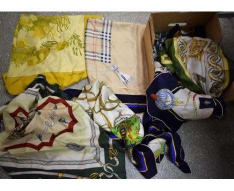 Lady's Accessories - silk scarves including Hermes, Burberrys, Christian Dior, Military and Equestrian by L. R. Paris
