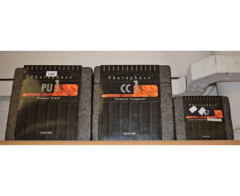 Photography - A Photophase CB67 digital camera back (Mamiya RZ67 fit), (boxed); A Photophase CC1 camera computer, (boxed); A 