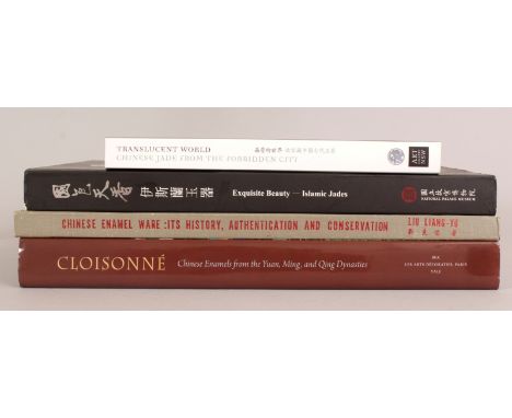 A GROUP OF FOUR REFERENCE BOOKS ON CHINESE JADE & CLOISONNE, comprising Translucent World (Chinese Jade from the Forbidden Ci
