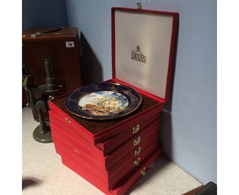 A set of six Spode Maritime plates