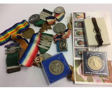 Various medals including; a World War I trio to Gnr R. H. Stafford R.A. and a Long and Good service medal to Cpl W. Stafford,