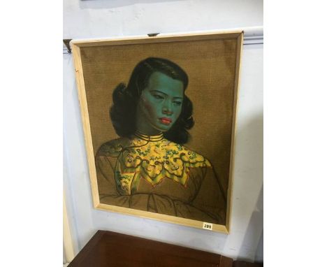 A Tretchikoff print, 'Chinese Girl'