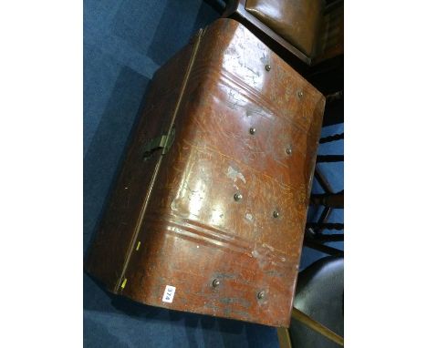 A tin trunk