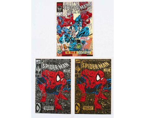 Spider-Man 1 (1990) Silver Edition [nm-]. Gold Edition 2nd print [nm] and Spider-Man Special Edition 1 (1992) [vfn] (3). No R