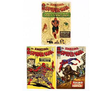 Amazing Spider-Man (1964-65) 19, 25, 43. #19 cents copies, faded cover [vg], #25 cents [vg+], #43 cents, light back cover cre