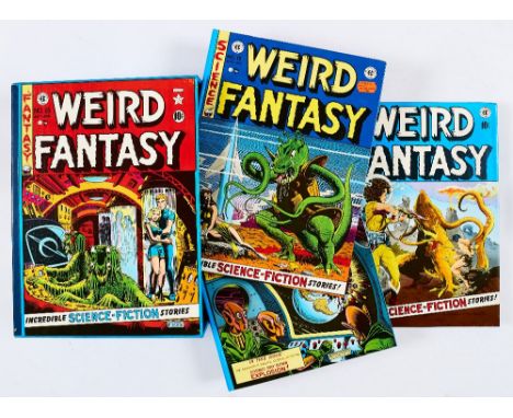 Weird Fantasy Box Set (#1-22 in four volumes in slipcase) by Russ Cochran, E.C. Library (1980). Some light shelf and corner w