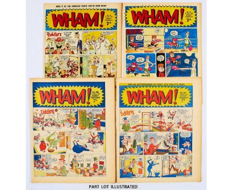 WHAM! (1965-66) 99-119 and 17 issues between 55-94. Starring The Tiddlers, Frankie Stein, Georgie's Germs, General Nitt and T