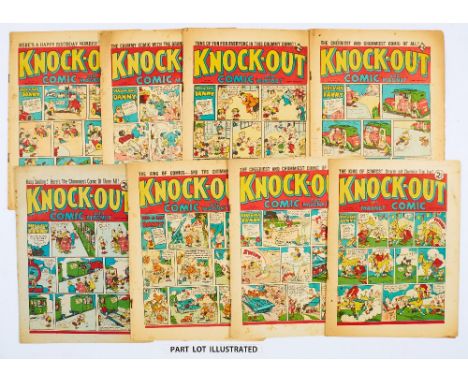 Knock-Out (1941) 102, 104-106, 108-112, 115-121, 123-125. Propaganda war issues. Starring Sexton Blake of the Secret Service,