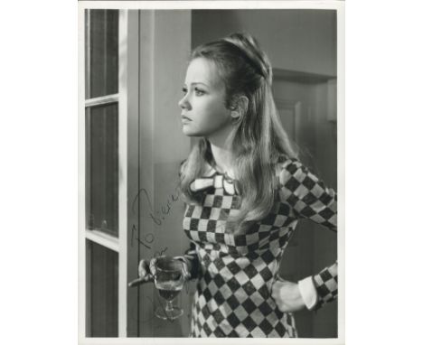 Hayley Mills signed 10x8 inch vintage black and white photo dedicated. Good condition. All autographs are genuine hand signed