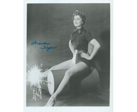 Martha Hyer signed 10x8 inch vintage black and white photo. Good condition. All autographs are genuine hand signed and come w