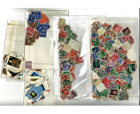 World stamp collection includes quantity of used European, Commonwealth and GB on paper. Good condition We combine postage on