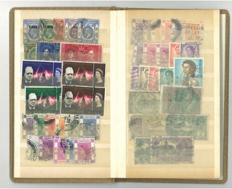 Commonwealth stamp collection brown small stock book 15 pages valuable collection countries include Australia, Zanzibar and H