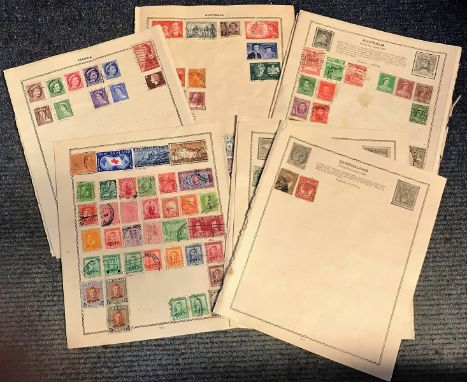 Commonwealth stamp collection 20 pages of Old stamps countries include Australia, Canada, New Zealand and Newfoundland. Good 