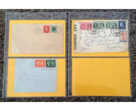 GB and Greece FDC collection includes 5 covers includes GB 25/1/1938 testing and training stamp 1d def poached egg stamp, GB 