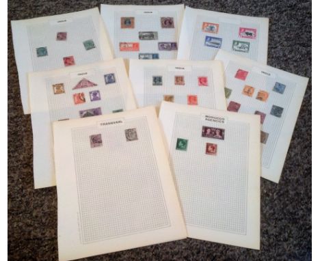 British Commonwealth stamp collection 10 loose album pages mainly India. Good condition We combine postage on multiple winnin