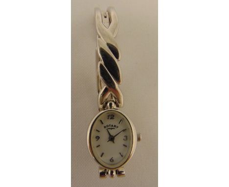 Rotary silver ladies wristwatch
