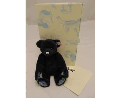 Steiff Saphir teddy bear in original packaging and COA