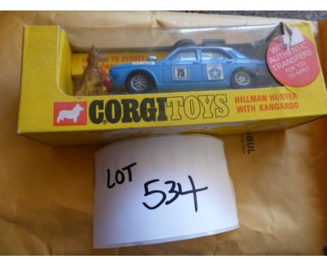 Die-cast : Corgi - Hillman Hunter with Kangaroo 302, boxed and in fine cond.