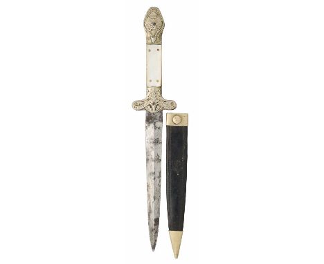 A SHEFFIELD DIRK FOR THE AMERICAN MARKET, J. LINGARD, PEACROFT, SHEFFIELD, CIRCA 1860 with straight double-edged tapering bla