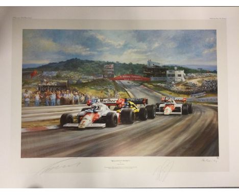 ALAN FEARNLEY (British b. 1942): An unframed limited edition signed lithograph print entitled 'McLaren's Supremacy' numbered 