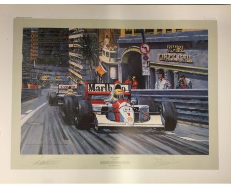 NICHOLAS WATTS (British b. 1947): An unframed limited edition lithograph print entitled 'Monaco Masestro' numbered 311 / 850 