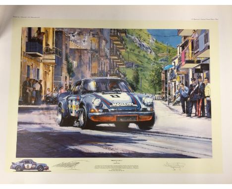 NICHOLAS WATTS (British b. 1947): An unframed limited edition lithograph print entitled 'The Final Targa' numbered 111 / 500 