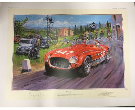 NICHOLAS WATTS (British b. 1947): An unframed limited edition lithograph print entitled 'Mille Miglia 1953' numbered 111 / 50