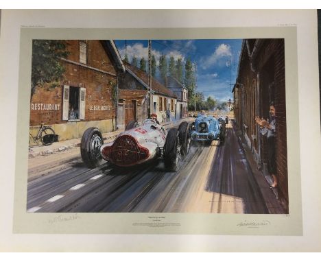 NICHOLAS WATTS (British b. 1947): An unframed limited edition lithograph print entitled 'Champagne Victory' numbered 11 / 500
