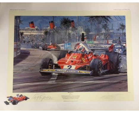 NICHOLAS WATTS (British b. 1947): An unframed limited edition lithograph print entitled 'Regazzoni' numbered 111 / 500 bearin
