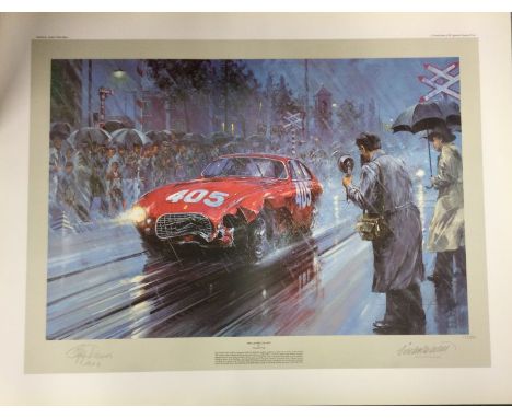 NICHOLAS WATTS (British b. 1947): An unframed limited edition lithograph print entitled 'Mille Miglia 1951' numbered 11 / 500