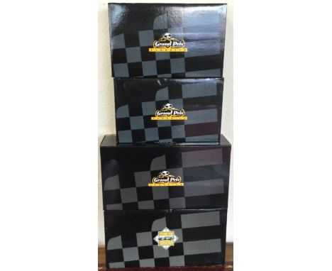 GRAND PRIX CLASSICS: Four various 1:18 scale boxed model racing car set. Est.£30 - £40.