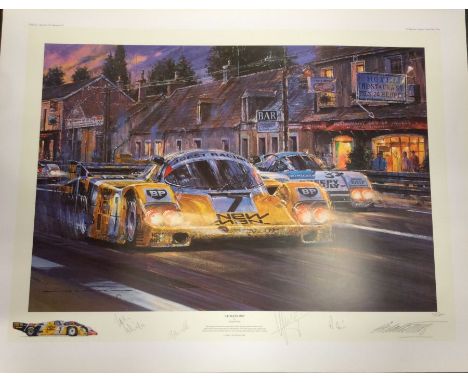 NICHOLAS WATTS (British b. 1947): An unframed limited edition lithograph print entitled 'Le - Mans 1985' numbered11 / 500  be