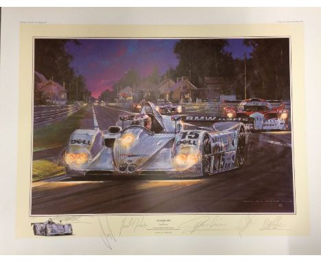 NICHOLAS WATTS (British b. 1947): An unframed limited edition lithograph print entitled 'Le-Mans 1999' numbered 11 / 500 bear