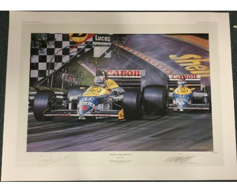 NICHOLAS WATTS (British b. 1947): An unframed limited edition lithograph print entitled 'Williams - Honda Supremacy', numbere