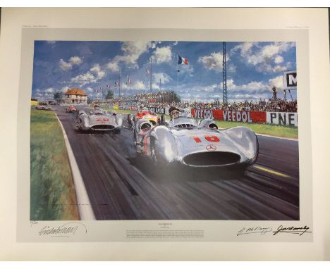 NICHOLAS WATTS (British b. 1947): An unframed limited edition lithograph print entitled 'Summer of 54' numbered 11 / 500 bear