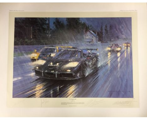 NICHOLAS WATTS (British b. 1947): An unframed limited edition lithograph print entitled 'Le Mans 1995' numbered 115 / 500 bea