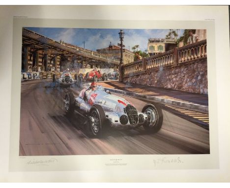 NICHOLAS WATTS (British b. 1947): An unframed limited edition lithograph print entitled 'Race of The Titans' numbered 11/ 500