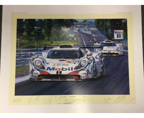 NICHOLAS WATTS (British b. 1947): An unframed limited edition lithograph print entitled 'Le Mans 1998' numbered 211 / 500 bea