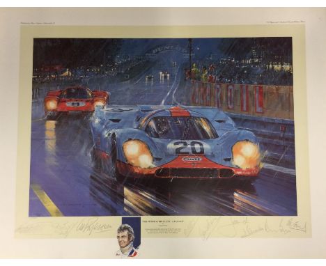 NICHOLAS WATTS (British b. 1947): An unframed limited edition lithograph print entitled 'The Power and The Glory - A Tribute'