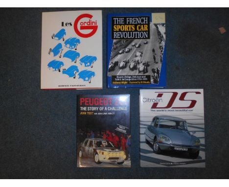 BOOKS: JARRAUD, R: Les Gordini 1983, plus BLIGHT, A: The French Sports Car Revolution 1996, plus 2 others (4). Est. £70 - £10